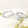 14kt White Gold Cushion Halo Mount Only Engagement Ring