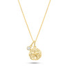 14kt Gold Lab-Grown Diamond Mini Sand Dollar Necklace