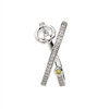 Claddagh Crisscross Silver Ring Set With Peridot Stone