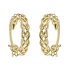 14kt Gold Vermeil Celtic Hoop Earrings - Medium