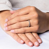 14kt White Gold Lab-Grown Diamond Trinity Knot Wedding Ring