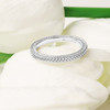 14kt White Gold Lab-Grown Diamond Trinity Knot Wedding Ring