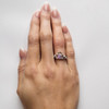 Claddagh Birthstone Ring June: Alexandrite