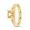 14kt Yellow Gold Love Knot Mount Only Engagement Ring