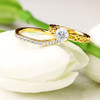 14kt Yellow Gold Love Knot Mount Only Engagement Ring
