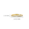 14kt Yellow Gold Lab Grown Diamond Fitted Celtic Wedding Ring