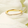 14kt Yellow Gold Lab Grown Diamond Fitted Celtic Wedding Ring