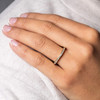14kt Yellow Gold Lab Grown Diamond Fitted Celtic Wedding Ring
