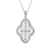 Irish Lace Silver Stone Set Pendant