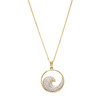 14kt Gold Lab Grown Diamond Wave Necklace