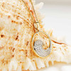 14kt Gold Lab Grown Diamond Wave Necklace