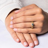 14kt Yellow Gold Lab Grown Diamond Trinity Knot Wedding Ring