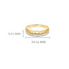 14kt Yellow Gold Celtic Knot Ring with Lab Diamonds Border