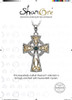 Trinity Gold Plated Cross Embellished With Crystals