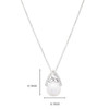 Intricate Sterling Silver Pearl Trinity Knot Pendant