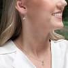 14kt Yellow Gold Lab Grown Diamond Shamrock Necklace