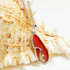 Sterling Silver Enamel Crab Claw Necklace