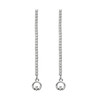 Silver Claddagh Dangle Drop Earrings