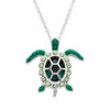 May Turtle Birthstone Pendant with Crystals