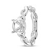 14kt White Gold Infinity Knot Mount Only Engagement Ring