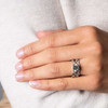 14kt White Gold Infinity Knot Mount Only Engagement Ring