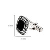 Sterling Silver Men's Black Onyx Celtic Knot Cufflinks