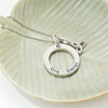 Sterling Silver “Grá” Love Circle Necklace with Lab-Created Sapphire