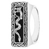 Black Onyx Sterling Silver Celtic Dragon Men's Ring
