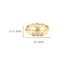 14kt Yellow Gold Claddagh Ring with Lab Diamond Center
