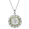 Celtic Silver Tree Of Life Pendant Embellished With Crystal