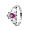 14K White Gold Diamond Birthstone Ring .08ct