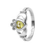 14K White Gold Diamond Birthstone Ring .08ct