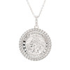 Sterling Silver Celtic Miraculous St. Christopher Medal Necklace