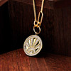 14kt Gold Vermeil Sun CZ Necklace
