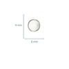 Sterling Silver with Mother of Pearl Stud Earrings