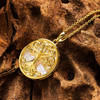 14kt Gold Vermeil Tree of Life Mother of Pearl Necklace