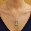 Three Stone Family Tree of Life Pendant