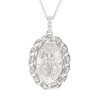 Sterling Silver Celtic Miraculous Medal Necklace