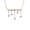 Sterling Silver Dangle Pendant Adorned With Crystals