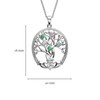 Five Stone Family Tree of Life Pendant