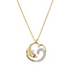 14kt Gold Lab Grown Diamond Dolphin Necklace