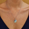 Wave Necklace with Crystals
