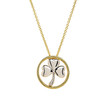 14kt Gold Vermeil Celtic Shamrock Necklace