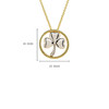 14kt Gold Vermeil Celtic Shamrock Necklace