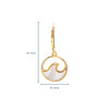 14K Gold Vermeil Mother of Pearl Ocean Wave Earrings