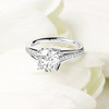 14kt White Gold Trinity Knot Mount Only Engagement Ring