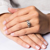 14kt White Gold Trinity Knot Mount Only Engagement Ring