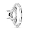 14kt White Gold Trinity Knot Mount Only Engagement Ring