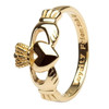 14K Gents Gold Claddagh Love Loyalty Friendship Ring