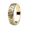 Diamond Wedding Ring Ladies with Trinity Knots